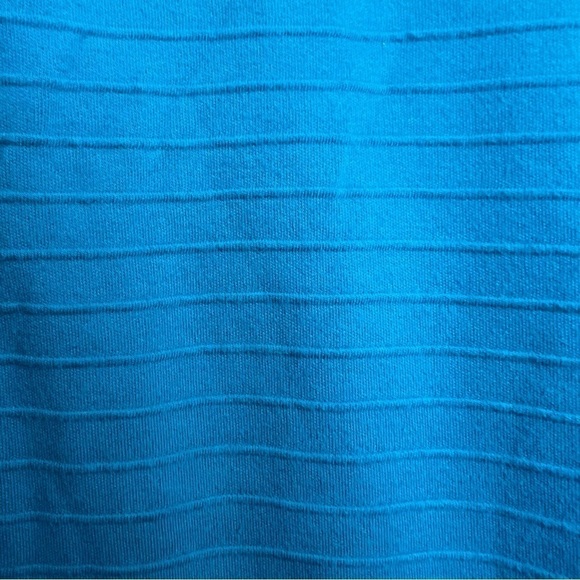 Bechamel Plus Size 2X Long Sleeve Pull Over Cotton Sweater High Neck Blue Zipper - Picture 5 of 8